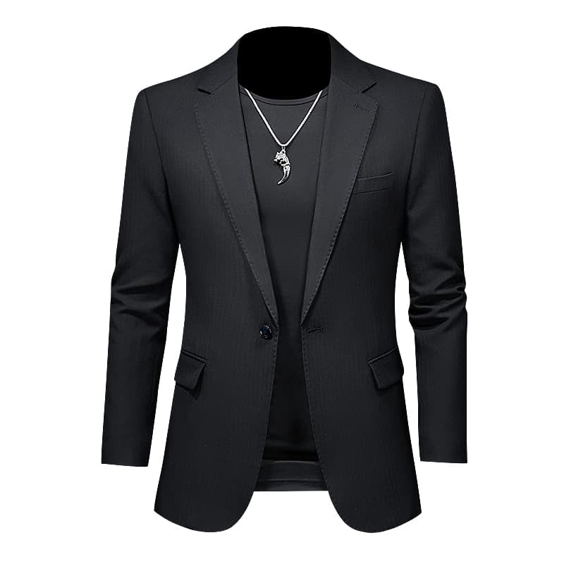 Mens  Blazer Sports Coat One Button in Grey Apricot Black