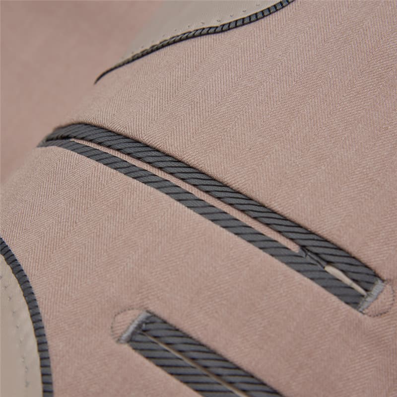 Men's 3 Piece Suit Slim Fit One Button Tuxedos For Wedding Prom Groomsmen Dinner Party Champagne Dress Blazer Vest Pants