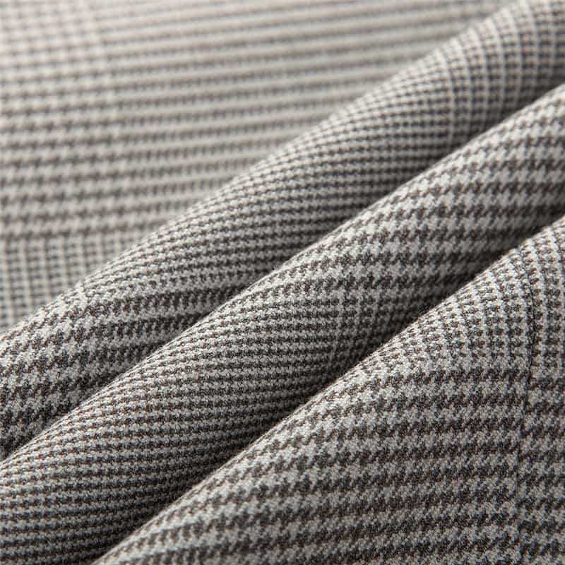 Men's 3 Piece Slim Fit Plaid Two Buttons Suit