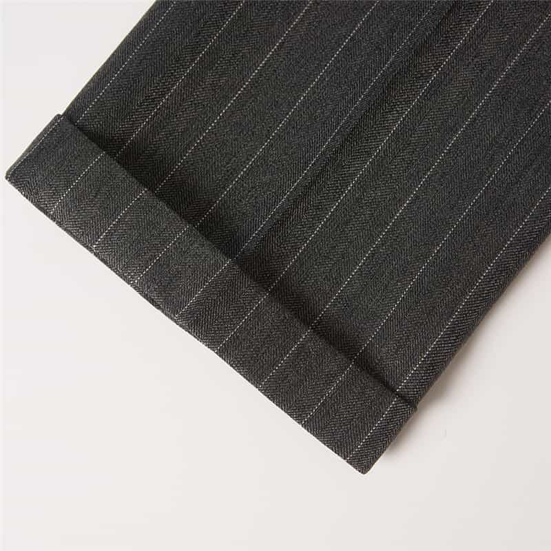 Mens 2 Piece Suit Slim Fit Pinstriped  Leisure Tuxedos For Wedding Prom Groomsmen Party