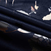 Men's Printed Blazer in Blue and Black
