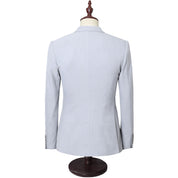 Men's  3 Piece Suit Solid Grey Brown Khaki Colors