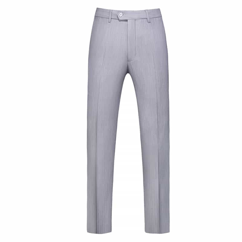 Mens 3 Piece Grey Suit Single Breasted