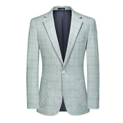 Mens Plaid Jacket One Button In Two Colors