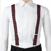 Men's Y-Back Adjustable Suspender With Elastic Straps