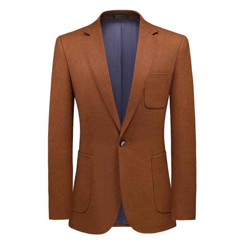 Mens 2 piece Suit Jacket Single Breasted One Button