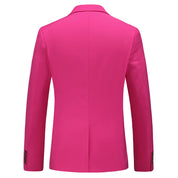 Men's Blazer Coat in Solid 8 Colors with One Button Closure