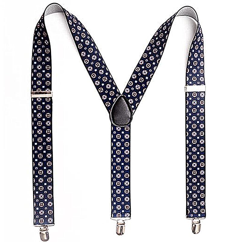 Men's Y-Back Adjustable Suspender With Elastic Straps