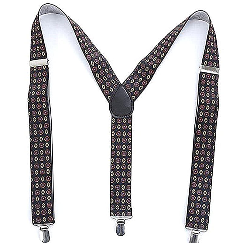 Men's Y-Back Adjustable Suspender With Elastic Straps