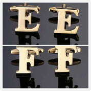 26 Dimensional Letter Style Cufflinks Gold