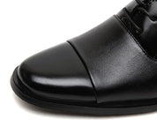 Mens Dress Shoes Lace-Up Oxford Leather Shoes For Prom Wedding Business