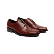 Mens Dress Shoes Lace-Up Oxford Leather Shoes For Prom Wedding Business