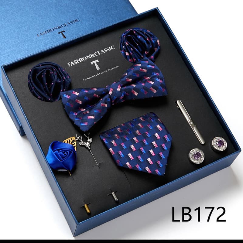 Men's 8 Pieces Ties Set for Wedding Prom Party