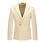 Men's 2 Piece Casual Solid Suit One Button with Wool
