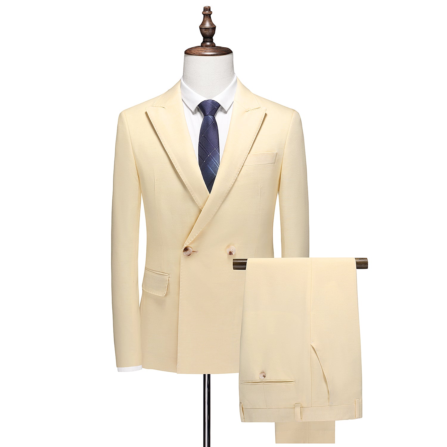 Men's 2 Piece Casual Solid Suit One Button with Wool
