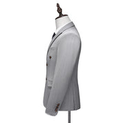 Men's 3 Piece Double Breasted Suit Slim Fit Tuxedos