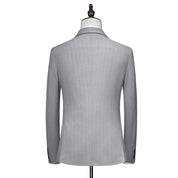 Men's 3 Piece Double Breasted Suit Slim Fit Tuxedos