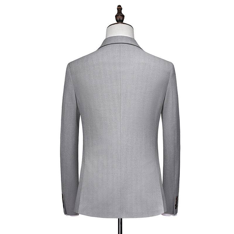 Men's 3 Piece Double Breasted Suit Slim Fit Tuxedos