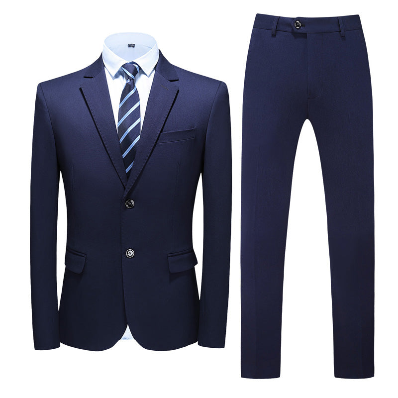Men's  3 Piece Suit Solid Navy Black Grey Colors
