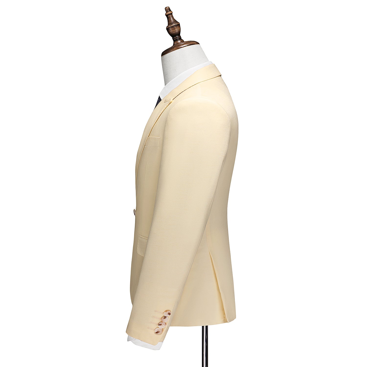 Men's Casual Blazer Jacket in Solid Yellow
