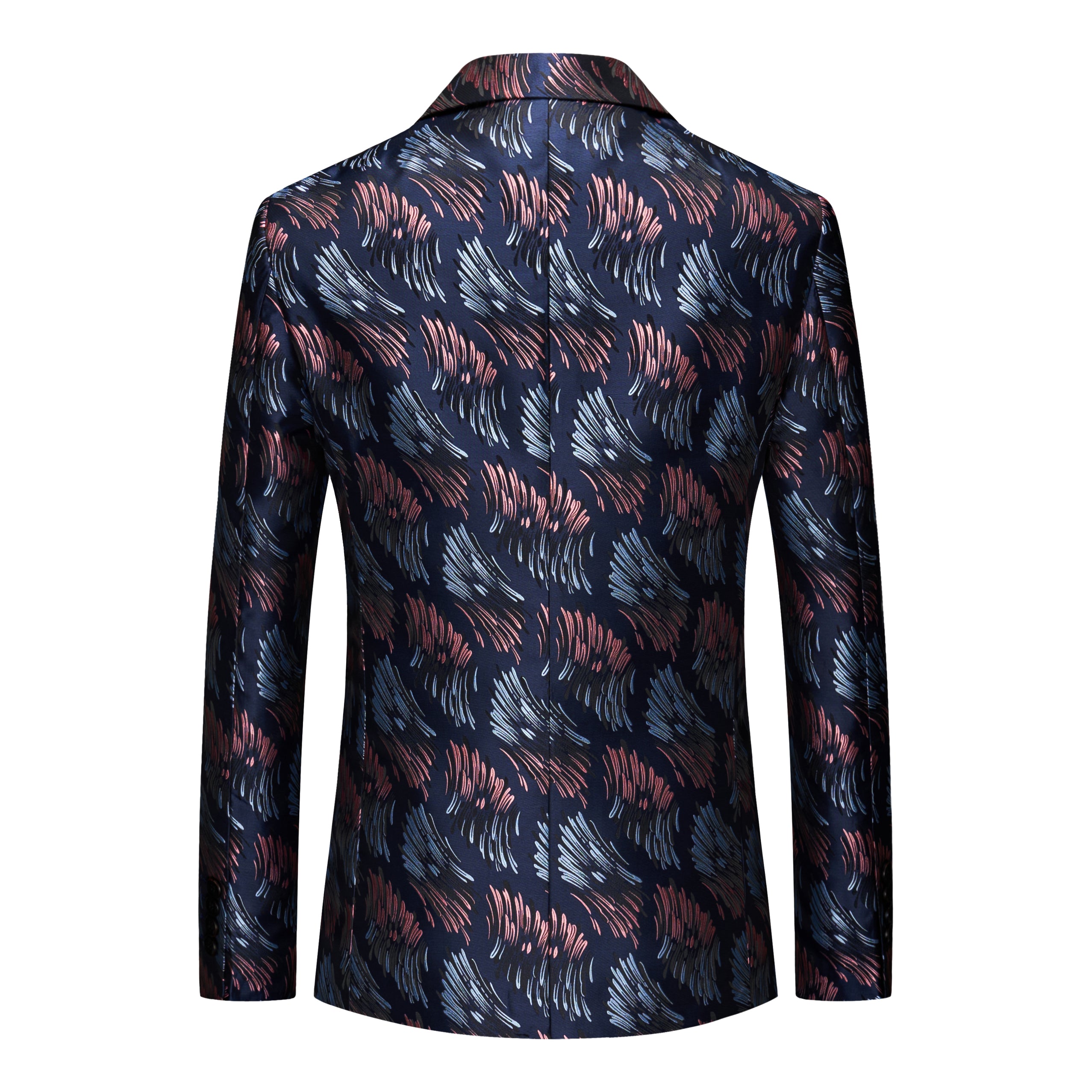 Men's Blazer Floral Printed Casual One Button Sports Coat