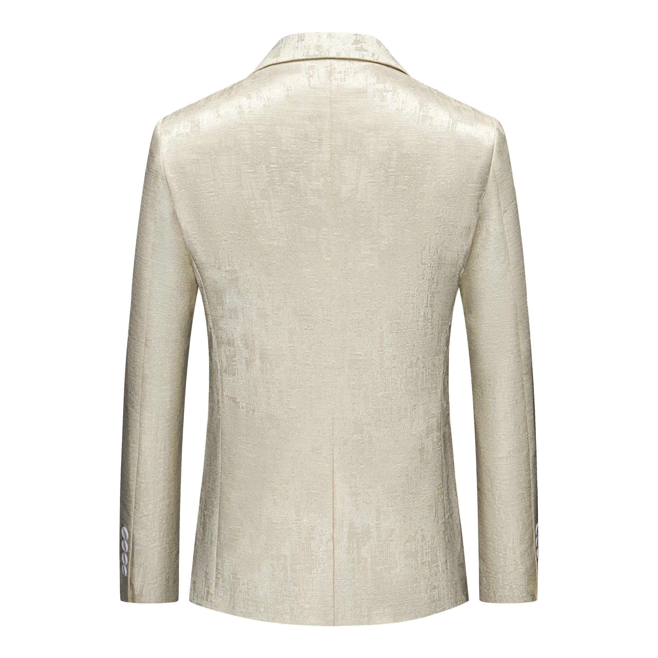 Men's Floral Blazer Casual Suit Jacket in Beige and Yellow