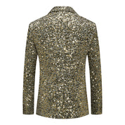 Men's Leisure Blazer Slim Fit Printed Two Button Sport Coat