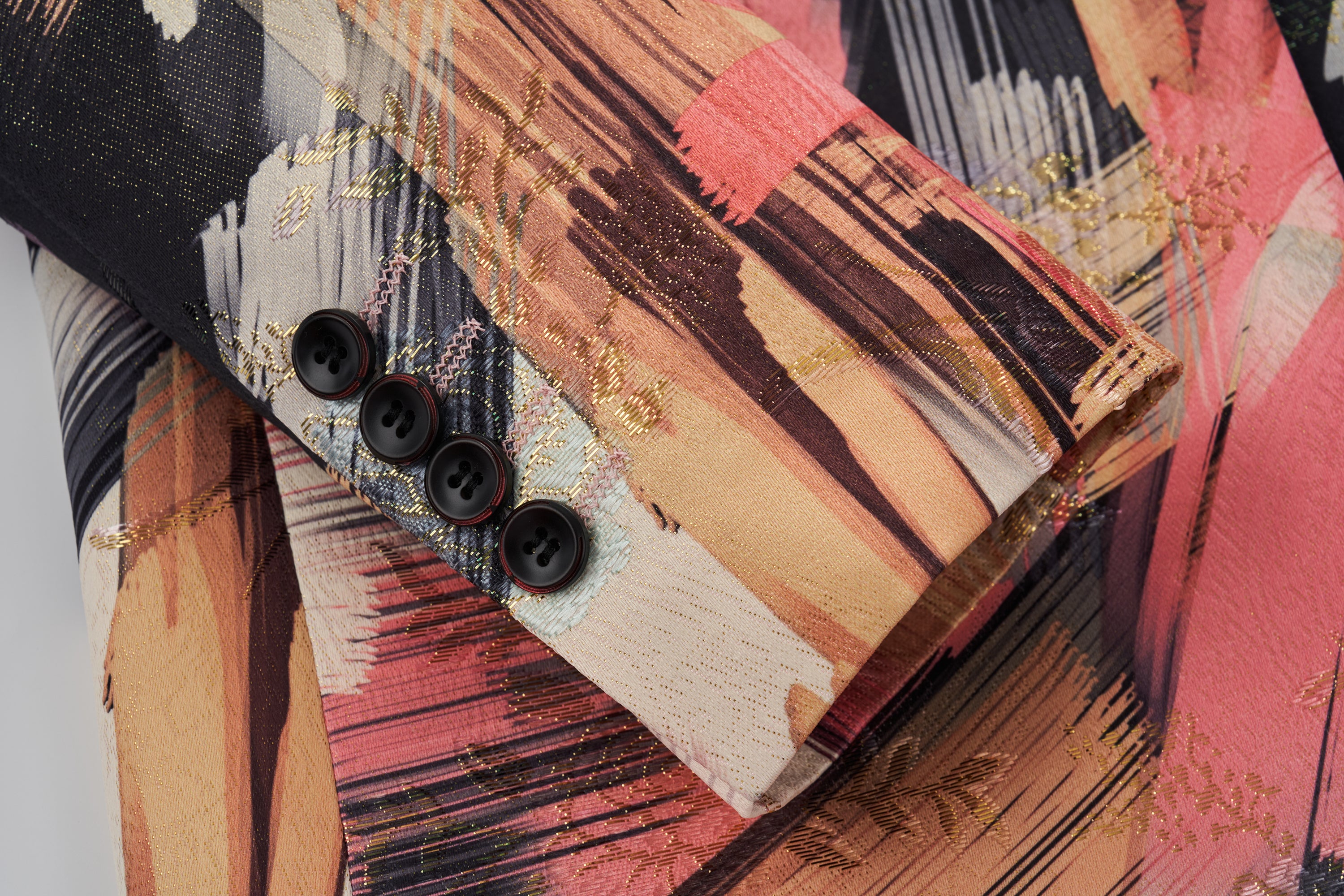 Men's Suit Slim fit Notched Lapel Printed Floral Blazer