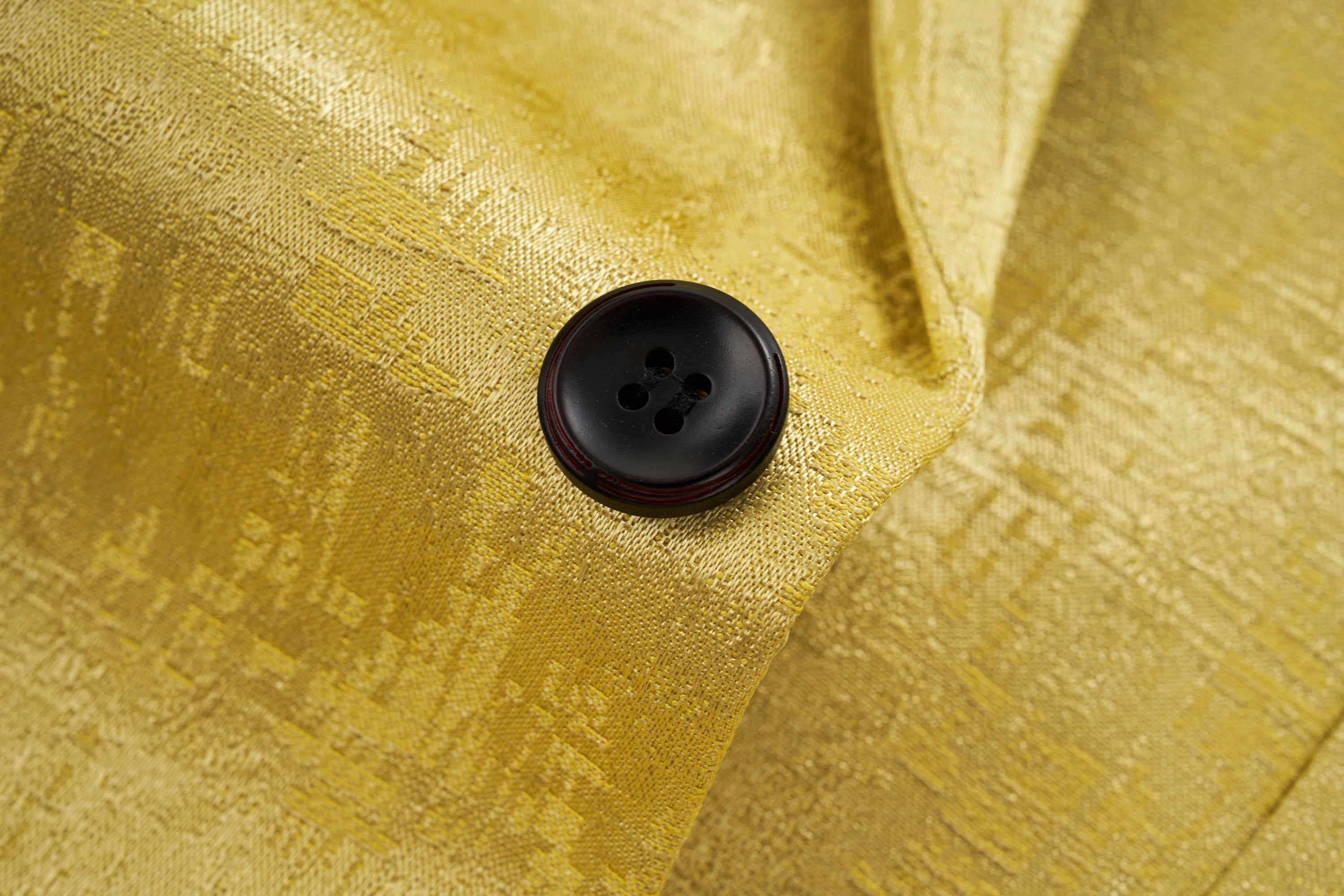 Men's Floral Blazer Casual Suit Jacket in Beige and Yellow