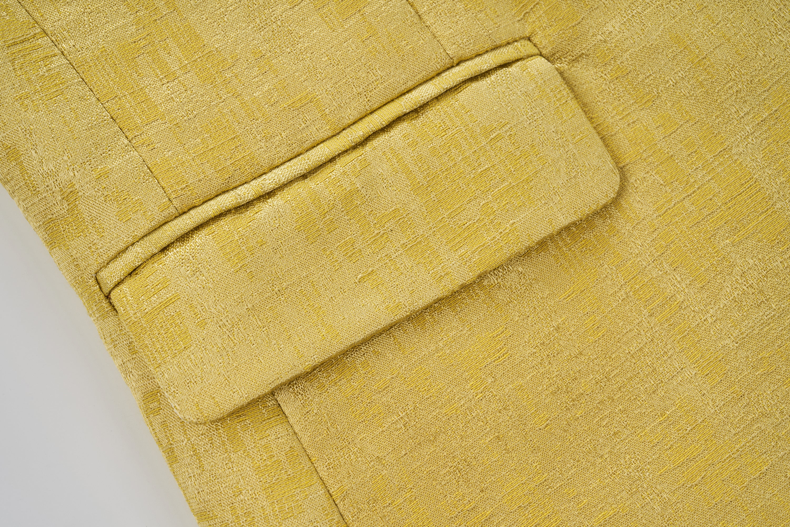 Men's Floral Blazer Casual Suit Jacket in Beige and Yellow