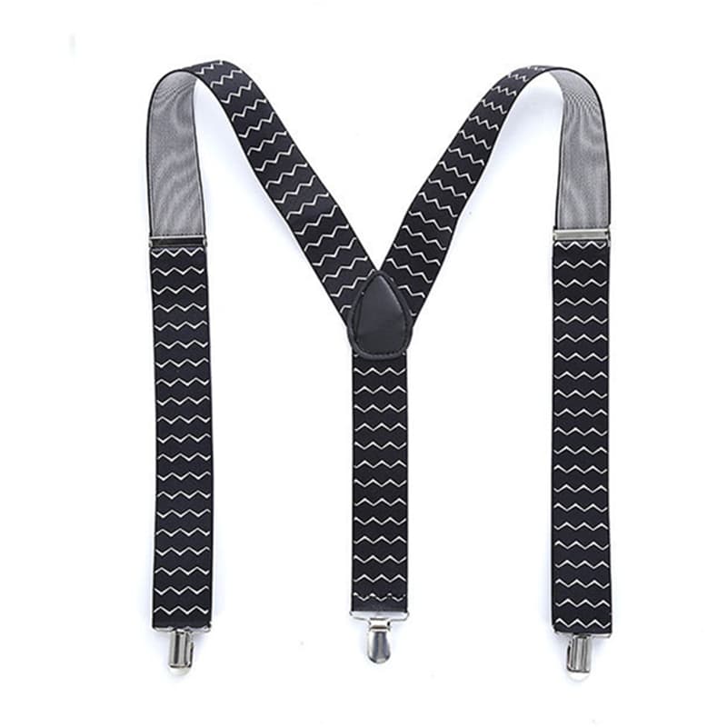 Men's Y-Back Adjustable Suspender With Elastic Straps