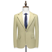 Men's Blazer Light Green Suit Jacket One Button