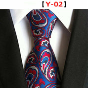Men's Floral Tie Printed Jacquard Necktie