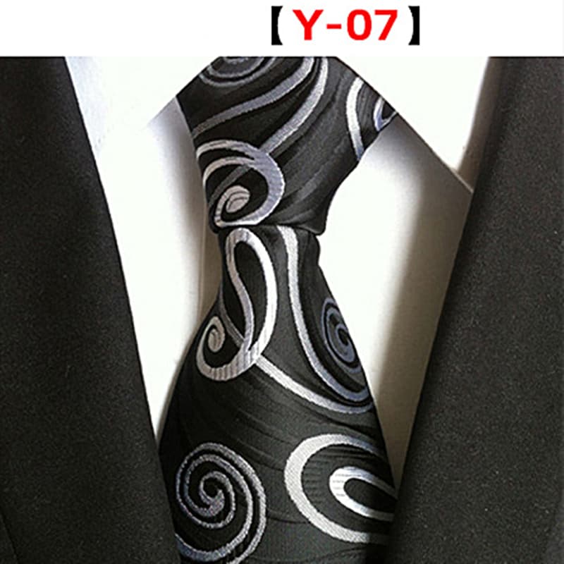 Men's Floral Tie Luxury Printed Wedding Prom Business Jacquard Necktie