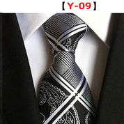 Men's Floral Tie Luxury Printed Wedding Prom Business Jacquard Necktie