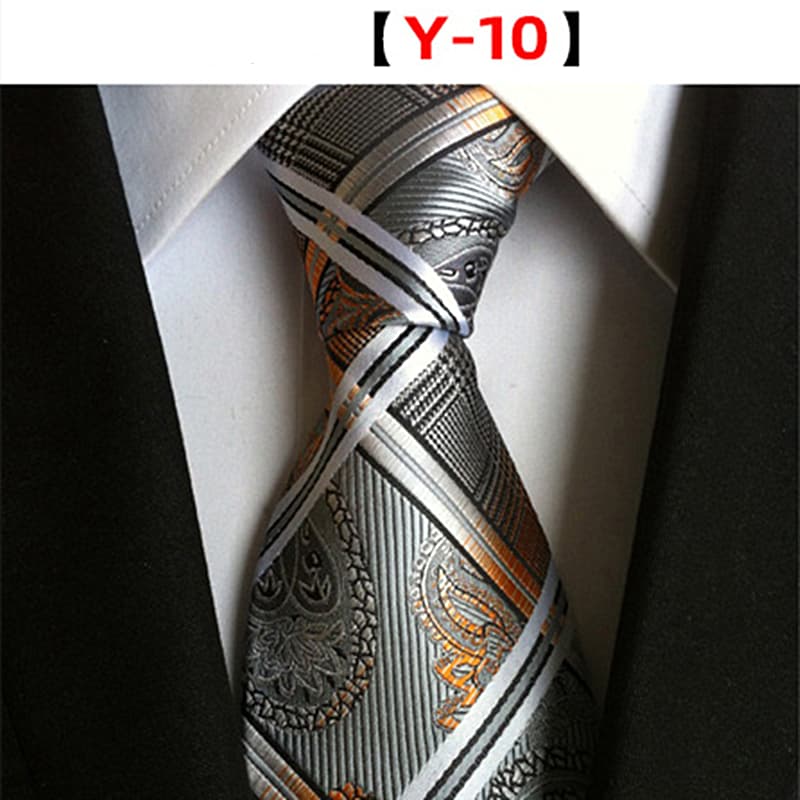 Men's Floral Tie Luxury Printed Wedding Prom Business Jacquard Necktie