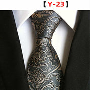 Men's Floral Tie Printed Jacquard Necktie