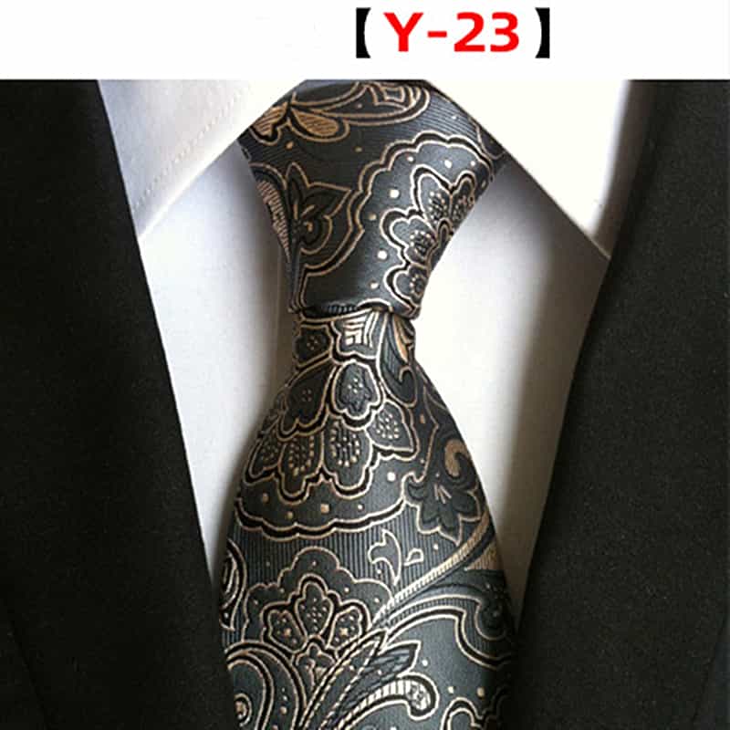 Men's Floral Tie Printed Jacquard Necktie