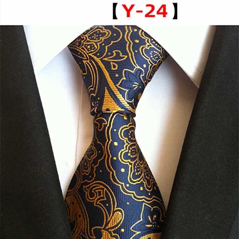 Men's Floral Tie Printed Jacquard Necktie