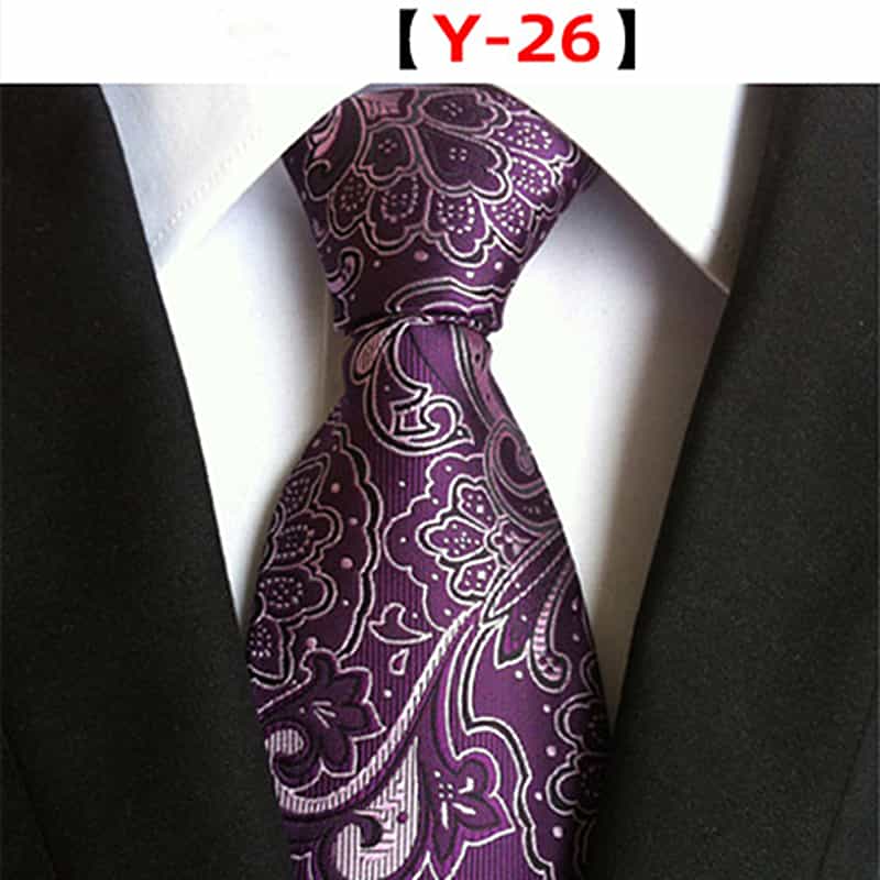 Men's Floral Tie Printed Jacquard Necktie