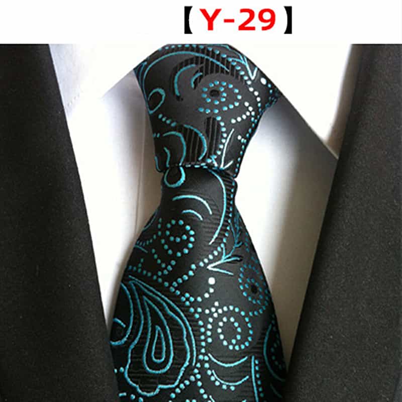 Men's Floral Tie Printed Jacquard Necktie