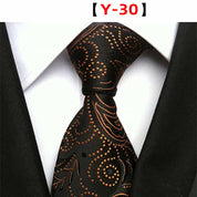Men's Floral Tie Printed Jacquard Necktie