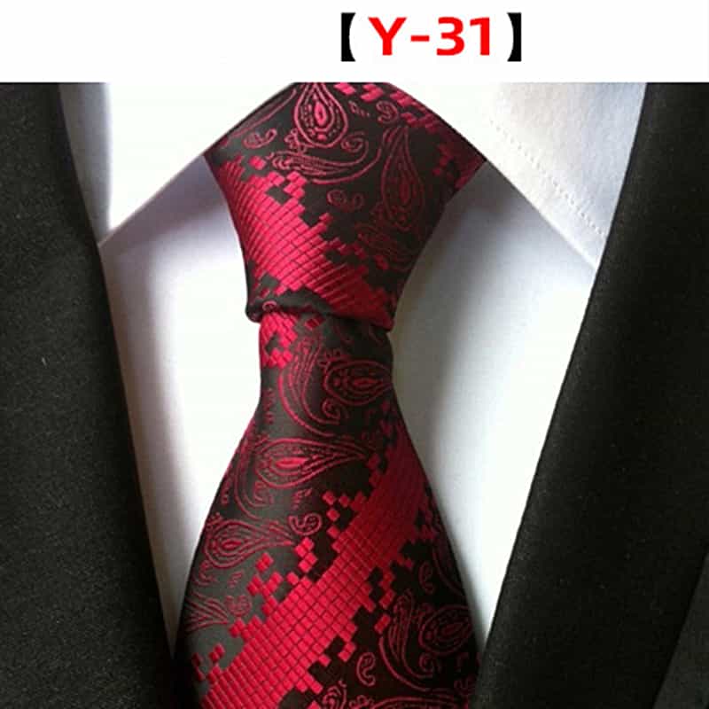 Men's Floral Tie Printed Jacquard Necktie