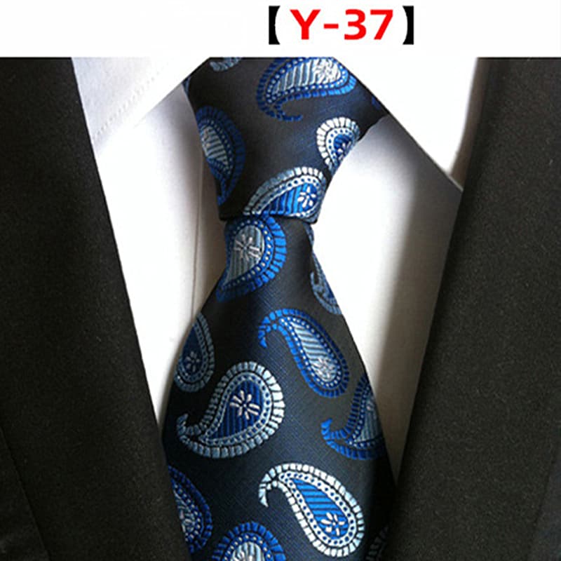 Men's Floral Tie Luxury Printed Wedding Prom Business Jacquard Necktie