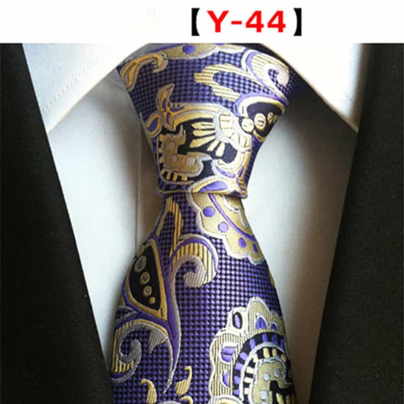 Men's Floral Tie Printed Jacquard Necktie