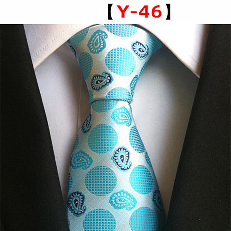 Men's Floral Tie Luxury Printed Wedding Prom Business Jacquard Necktie