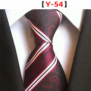 Men's Floral Tie Luxury Printed Wedding Prom Business Jacquard Necktie
