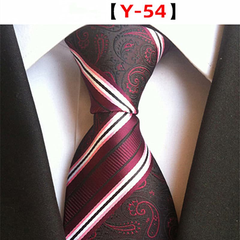 Men's Floral Tie Luxury Printed Wedding Prom Business Jacquard Necktie