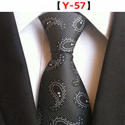 Men's Floral Tie Luxury Printed Wedding Prom Business Jacquard Necktie