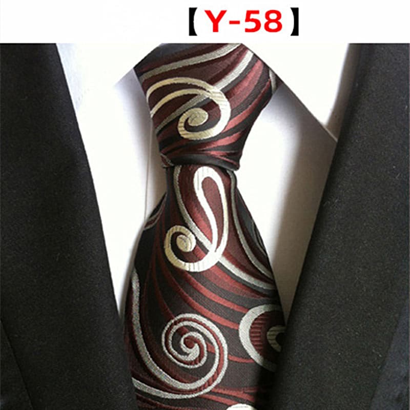 Men's Floral Tie Luxury Printed Wedding Prom Business Jacquard Necktie